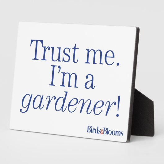 私は庭師です フォトプラーク (側面)