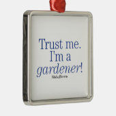 私は庭師です メタルオーナメント (右)