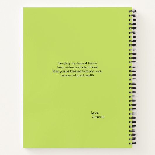 私は庭退職したの退職者におもしろい行く ノートブック (裏面)