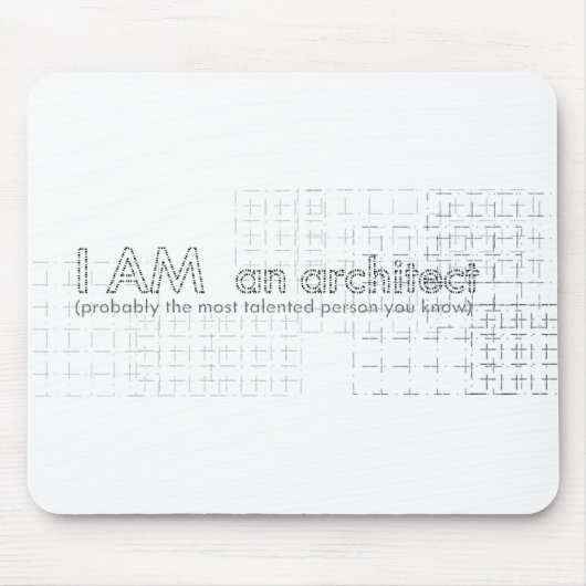 私は建築家です マウスパッド (正面)