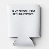 私は弁護されて監督され離れなかった。 缶クーラー (裏面)