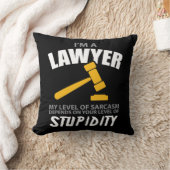 私は弁護士おもしろいな皮肉の私のレベルです クッション (ブランケット)