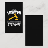 私は弁護士おもしろいな皮肉の私のレベルです 名刺 (正面/裏面)