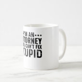 私は弁護士だがバカは直せない コーヒーマグカップ (正面右)