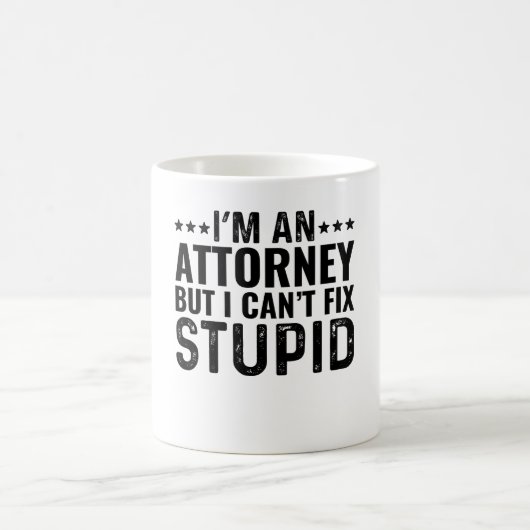 私は弁護士だがバカは直せない コーヒーマグカップ (中央)