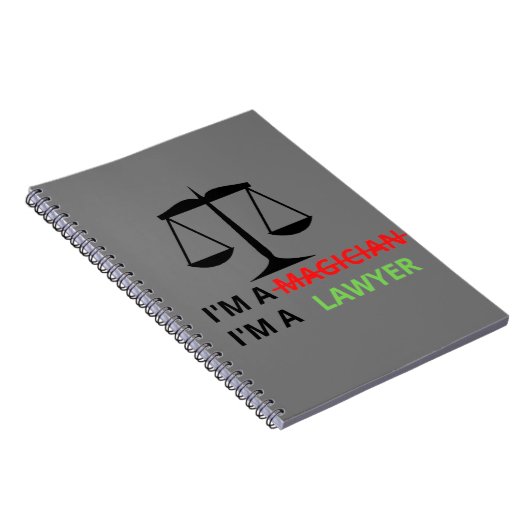 私は弁護士であってマジシャンのギフトおもしろい弁護士ではない ノートブック (右側)