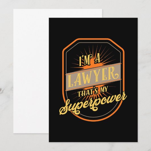 私は弁護士です 招待状 (正面/裏面)