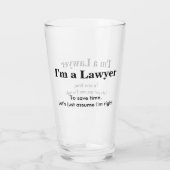 私は弁護士です-正しいと思います タンブラーグラス (裏面)