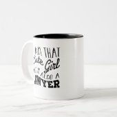 私は弁護士でもある可愛い女の子だ ツートーンマグカップ (正面左)