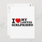 私は弁護士のガールフレンドが大好きだ ポストカード (正面/裏面)