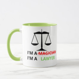 私は弁護士の引用文ではなくマジシャンおもしろい弁護士だ マグカップ