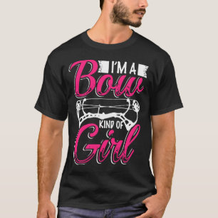 私は弓の一種のガールアーチェリーボウ狩りノベルティ Tシャツ