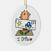 私は引きます セラミックオーナメント (右)