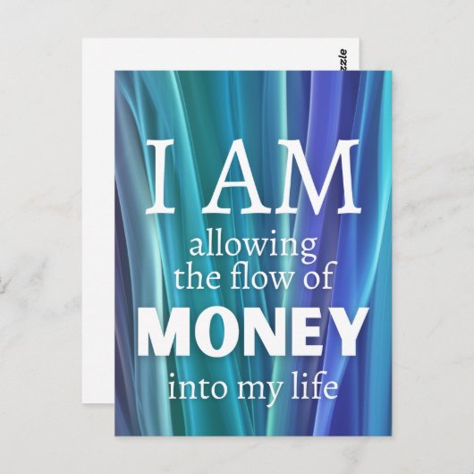 私は引き付け肯定の金銭法を許している ポストカード (正面/裏面)