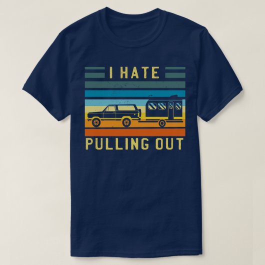 私は引っ張り出すのが嫌いだ Tシャツ (デザイン正面)