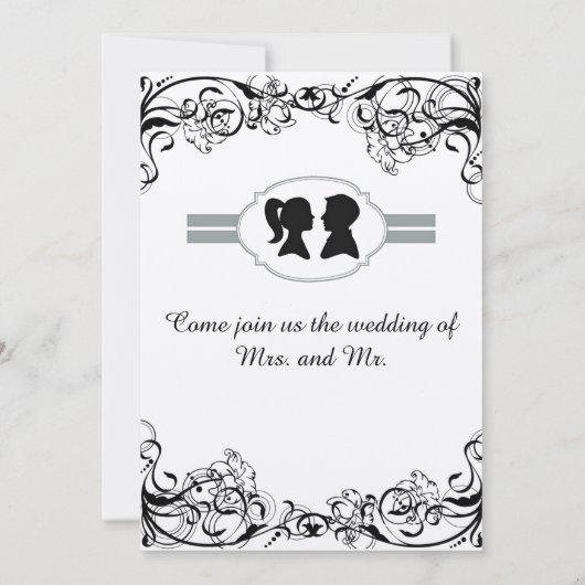 私は引っ掛かる 招待状 (裏面)