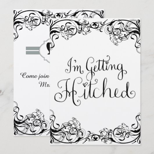 私は引っ掛かる 招待状 (正面/裏面)