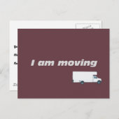 私は引っ越している 案内ポストカード (正面/裏面)