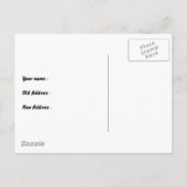 私は引っ越している 案内ポストカード (裏面)