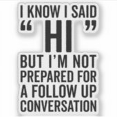 私は引用文と言っおもしろいた シール (正面)