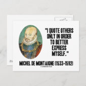 私は引用文を自分のためだけに他の人を選ぶ ポストカード (正面/裏面)