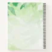 私は引用文感動的ロータスマンダラウォーターの色 ノートブック (裏面)