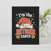 私は引退したサンタの引退クリスマスXmas シーズンカード (スタンド正面)