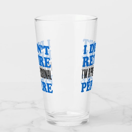 私は引退していないプロフェッショナルペペレグランパフランスのー タンブラーグラス (左)