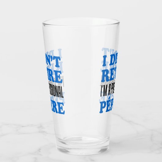 私は引退していないプロフェッショナルペペレグランパフランスのー タンブラーグラス (右)