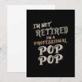 私は引退してなんかいない、プロのポップポップだ 招待状 (正面/裏面)