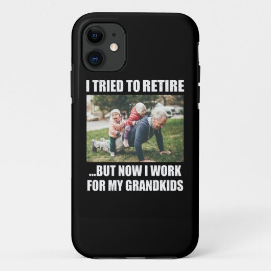 私は引退しようとしたが、今は孫の世話をしている Case-Mate iPhoneケース (裏面)