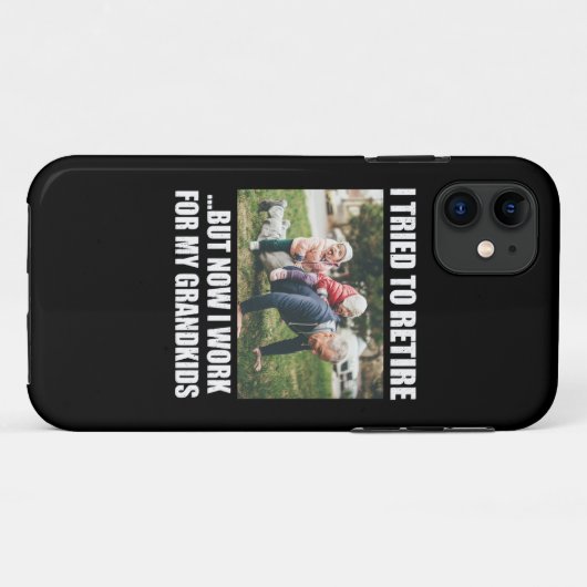 私は引退しようとしたが、今は孫の世話をしている Case-Mate iPhoneケース (裏面(横))