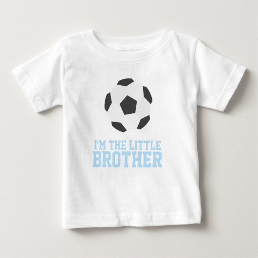 「私は弟だ」サッカーのジャージー番号 ベビーTシャツ (正面)