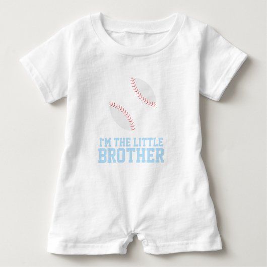 「私は弟だ」野球ジャージー番号 ベビーTシャツ (正面)