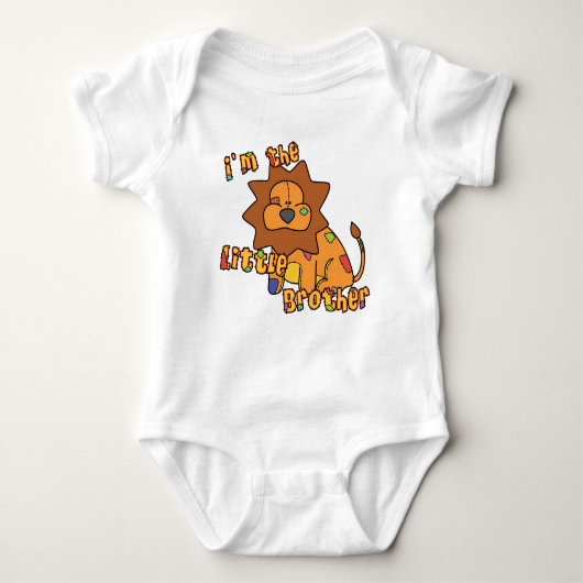 私は弟のアパレル ベビーボディスーツ (正面)
