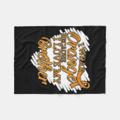 私は弟の白血病Aを愛しているので衣服オレンジ フリースブランケット (正面(横))