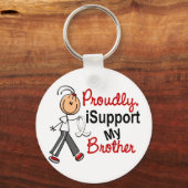 私は弟のSFT（骨/肺がん）を支持する キーホルダー (正面)
