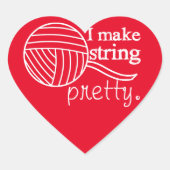 私は弦工芸かわいらし品を作る|Any Color Dark ハートシール (正面)