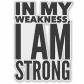 私は強いビニールのシール シール (正面)