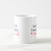 私は強いマグです コーヒーマグカップ (中央)