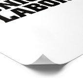 私は強い労働組合労働者のための組合労働を支持する ポスター (角)