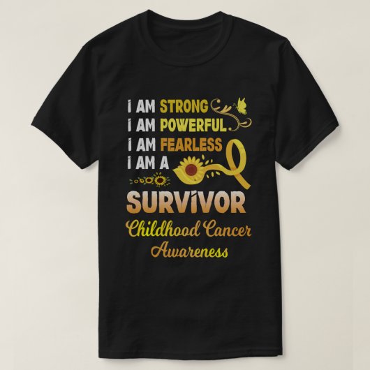 私は強い恐れを知らない生き残りの子供だ Tシャツ (デザイン正面)