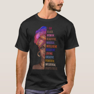 私は強い黒人女性で強い黒アフリカA Tシャツ