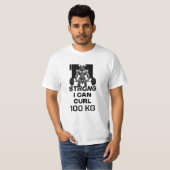 私は強い – カールできる Tシャツ (正面フル)