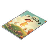 私は強い - 女の子のエンパワーメント ノートブック (左側)