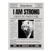 私は強い、毎日の引用文、肯定 ポスター (正面)