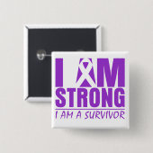 私は強い – 私は生き残り – ルパス 缶バッジ (正面&裏面)