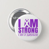 私は強い – 私は生き残り – "Sjogrens症候群 缶バッジ (正面&裏面)