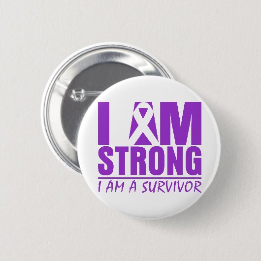 私は強い – 私は生き残り – "Sjogrens症候群 缶バッジ (正面&裏面)