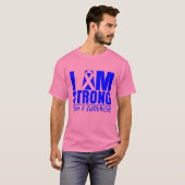 私は強い – 私は生存者 – 結腸がん Tシャツ (正面フル)